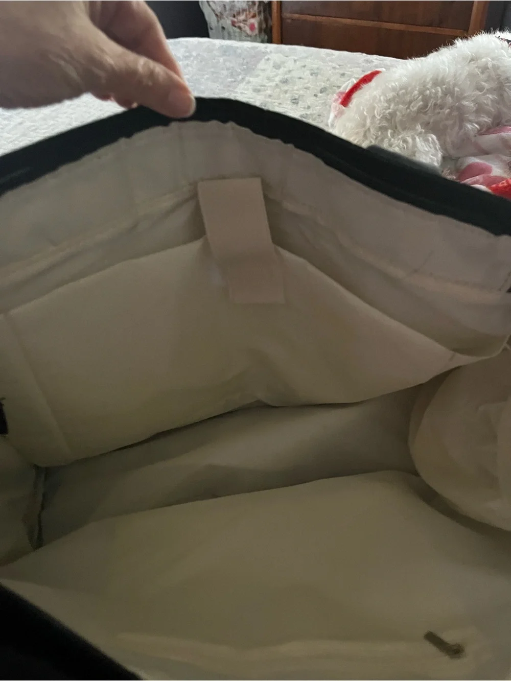 Black  Nylon Tote Bag